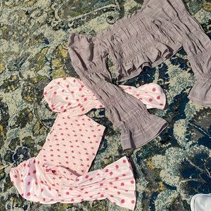 Ruched crop tops